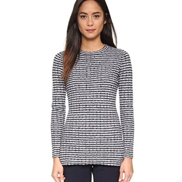 Theory Women's Belira Evian Stretch Wool Tunic Pullover Sweater - S / P - Picture 3 of 7